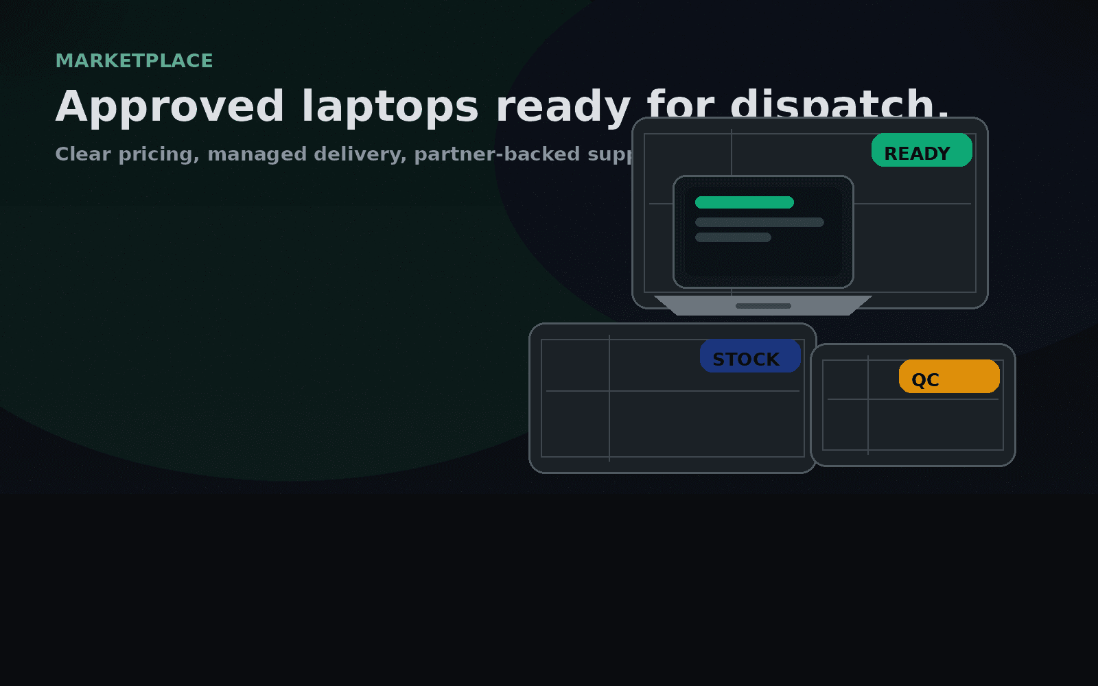 Approved laptops staged for launch in the Gearsynk marketplace